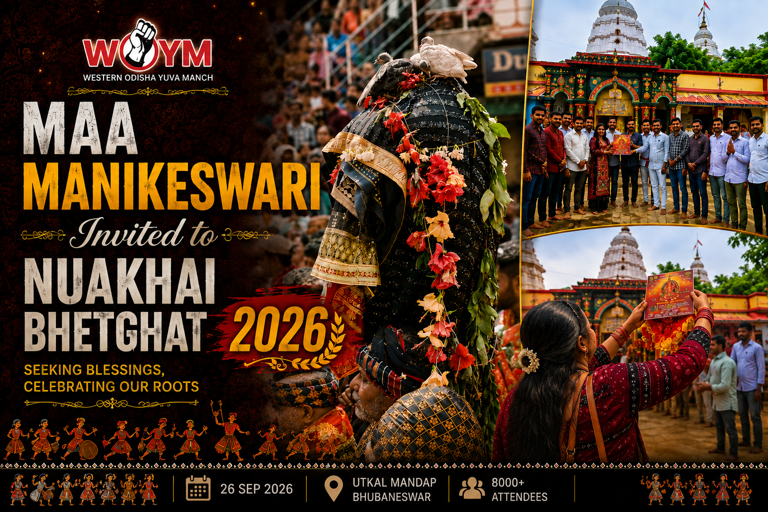 Maa Manikeswari Invited to Nuakhai Bhetghat 2026